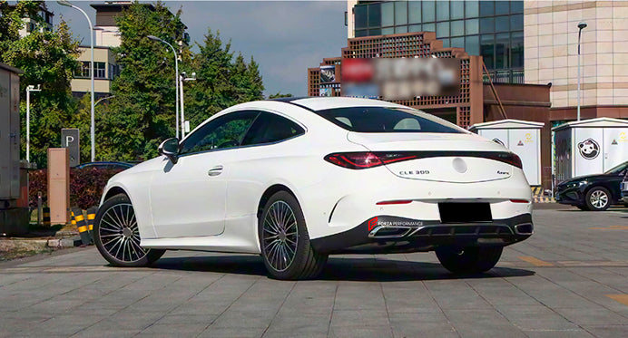 REAR DIFFUSER with EXHAUST TIPS for MERCEDES BENZ BENZ CLE300 W236 INTO CLE53 CLE63 2023+

Set includes:

Rear Diffuser
Exhaust Tips

Material:&nbsp;Plastic

NOTE:&nbsp;Professional installation is required

Why “Contact Us for Pricing”?

We don’t display fixed prices because our goal is to offer you the most competitive deal possible. Product costs often decrease over time, and by requesting a quote, you’ll receive our most up-to-date price on market.

SECURED PAYMENT METHODS&nbsp;
PayPal (+4.4% fee)
Visa 