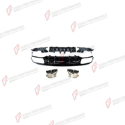 REAR DIFFUSER WITH EXHAUST TIPS for MERCEDES-BENZ C-CLASS C205 COUPE 2014 - 2022 FORZA PERFORMANCE custom fit C63 AMG Style

Set includes:
Rear Diffuser
Exhaust Tips

Material: Plastic, Stainless Steel

NOTE: Professional installation is required.