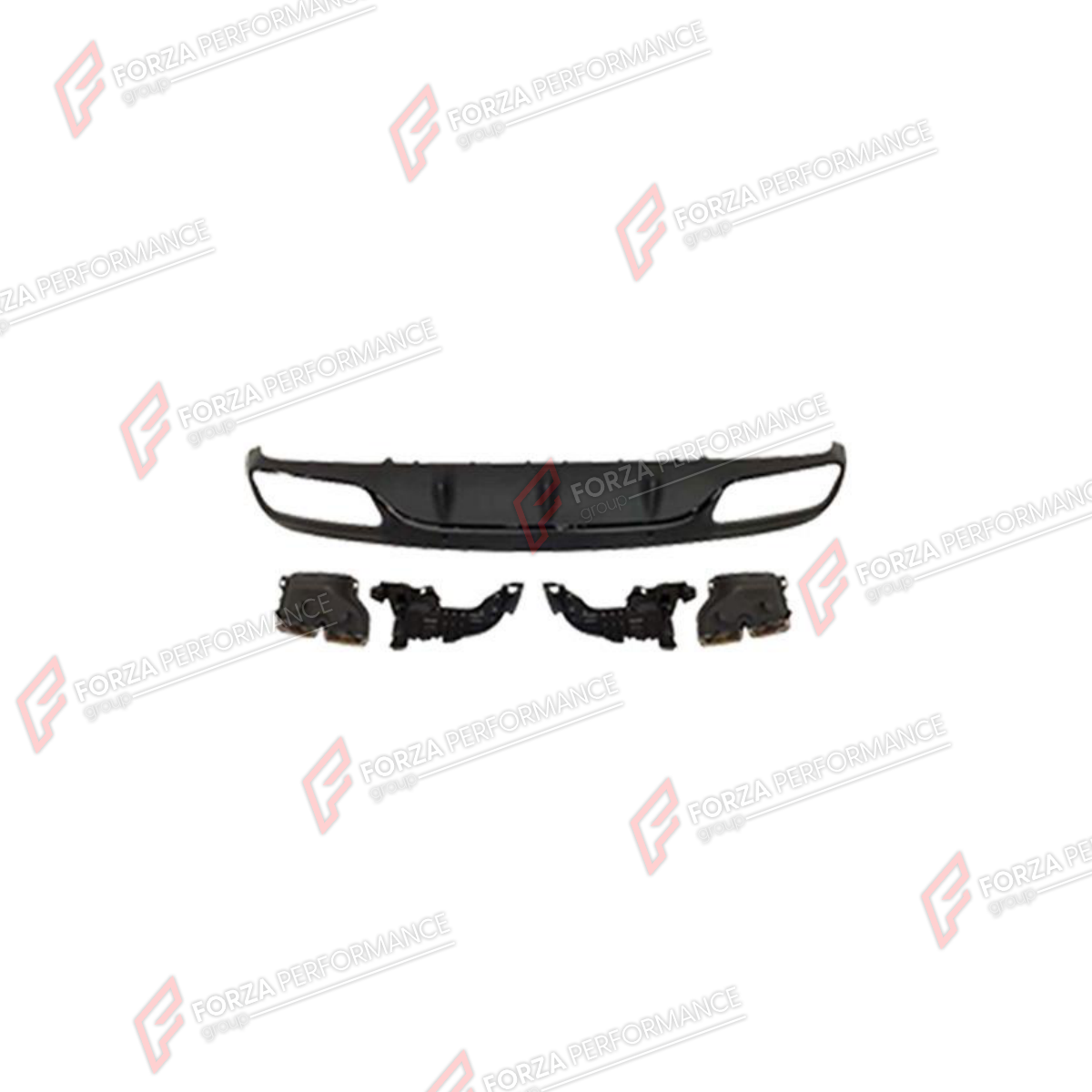 REAR DIFFUSER WITH EXHAUST TIPS for MERCEDES-BENZ C-CLASS C205 COUPE 2014 - 2022 FORZA PERFORMANCE custom fit C63 AMG Style

Set includes:
Rear Diffuser
Exhaust Tips

Material: Plastic, Stainless Steel

NOTE: Professional installation is required.