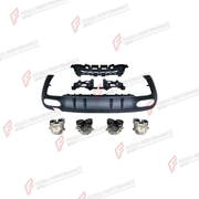 REAR DIFFUSER WITH EXHAUST TIPS for MERCEDES-BENZ CLS-CLASS C257 2018 - 2022 FORZA PERFORMANCE custom fit CLS53 AMG Style

Set includes:
Rear Diffuser
Exhaust Tips

Material: Plastic, Stainless Steel

NOTE: Professional installation is required.