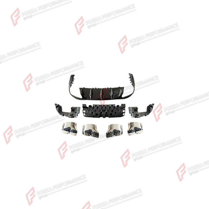 REAR DIFFUSER WITH EXHAUST TIPS for MERCEDES-BENZ E-CLASS COUPE C238 2017 - 2023
