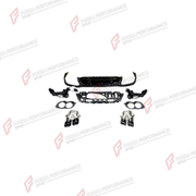 REAR DIFFUSER WITH EXHAUST TIPS for MERCEDES-BENZ E-CLASS W213 2016 - 2023 FORZA PERFORMANCE custom fit E53 AMG Style

Set includes:
Rear Diffuser
Exhaust Tips

Material: Plastic, Stainless Steel

NOTE: Professional installation is required.