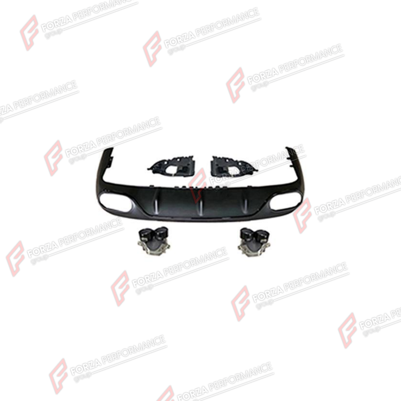 REAR DIFFUSER WITH EXHAUST TIPS for MERCEDES-BENZ E-CLASS W213 2016 - 2023