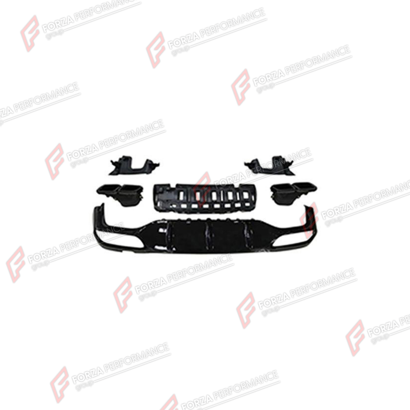REAR DIFFUSER WITH EXHAUST TIPS for MERCEDES-BENZ E-CLASS W213 2016 - 2023