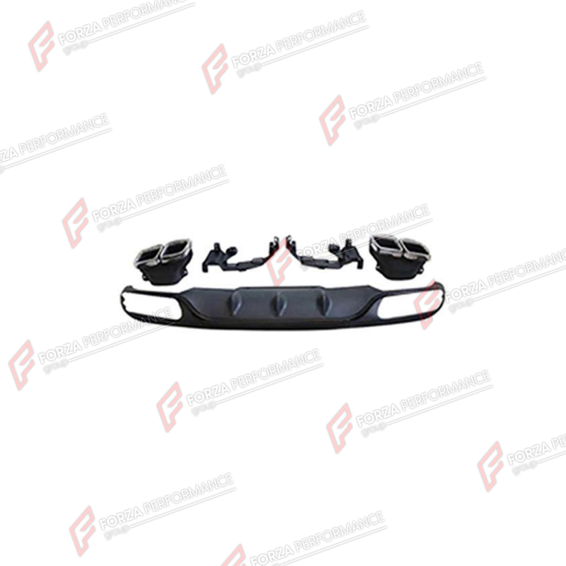 REAR DIFFUSER WITH EXHAUST TIPS for MERCEDES-BENZ E-CLASS W213 2016 - 2023