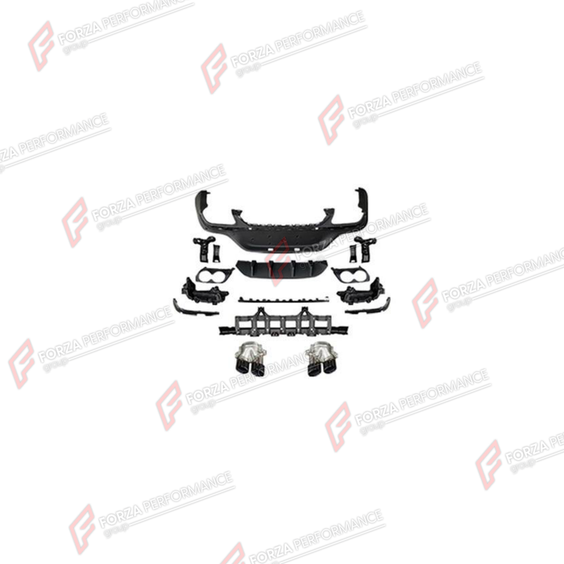REAR DIFFUSER WITH EXHAUST TIPS for MERCEDES-BENZ GLC-CLASS COUPE C253 2016 - 2023