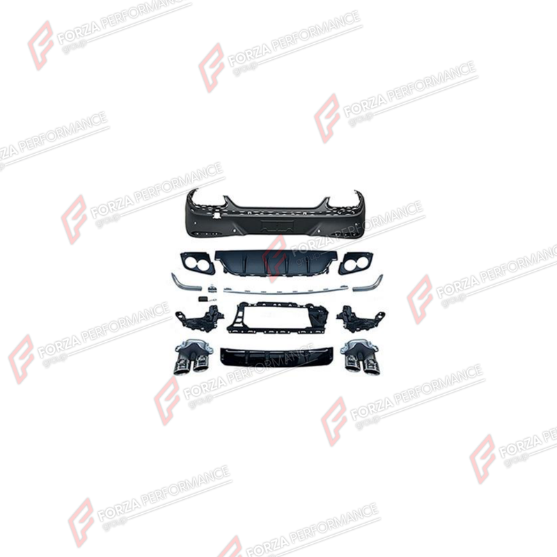 REAR DIFFUSER WITH EXHAUST TIPS for MERCEDES-BENZ GLC-CLASS COUPE C254 2023+