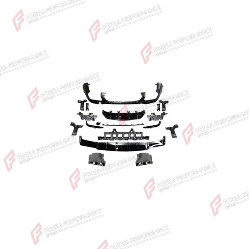 REAR DIFFUSER WITH EXHAUST TIPS for MERCEDES-BENZ GLC-CLASS X253 2015 - 2023