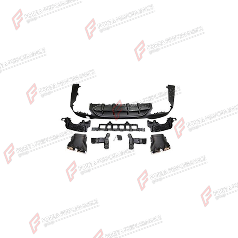 REAR DIFFUSER WITH EXHAUST TIPS for MERCEDES-BENZ GLC-CLASS X253 2015 - 2023