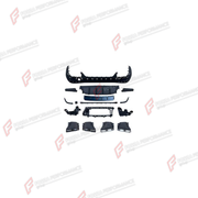 REAR DIFFUSER WITH EXHAUST TIPS for MERCEDES-BENZ GLC-CLASS X254 2022 - 2026 FORZA PERFORMANCE custom fit GLC63 AMG Style

Set includes:
Rear Diffuser
Exhaust Tips

Material: Plastic, Stainless Steel

NOTE: Professional installation is required.