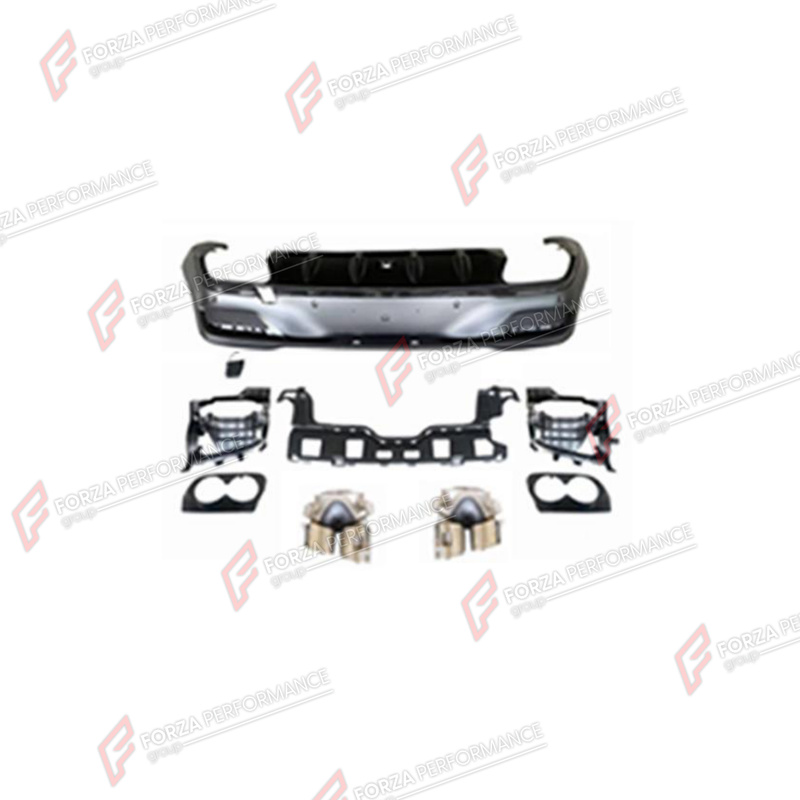 REAR DIFFUSER WITH EXHAUST TIPS for MERCEDES-BENZ GLE-CLASS COUPE C167 2019 - 2023