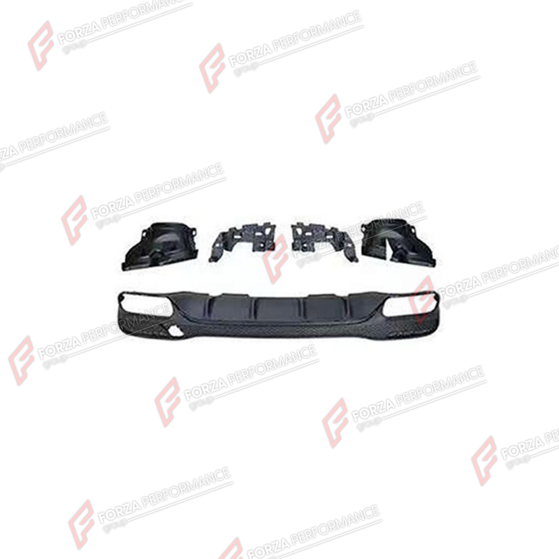 REAR DIFFUSER WITH EXHAUST TIPS for MERCEDES-BENZ GLS-CLASS X166 2015 - 2019