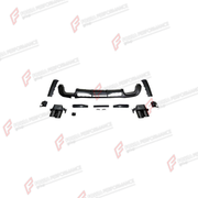 REAR DIFFUSER WITH EXHAUST TIPS for MERCEDES-BENZ S-CLASS W223 2020 - 2026 FORZA PERFORMANCE custom fit BBRS Style

Set includes:
Rear Diffuser
Exhaust Tips

Material: Plastic, Stainless Steel

NOTE: Professional installation is required.