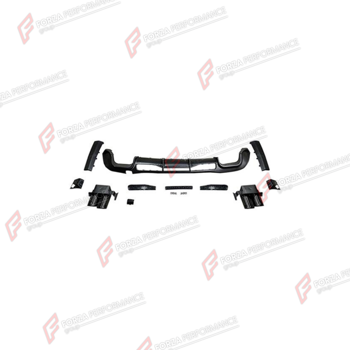 REAR DIFFUSER WITH EXHAUST TIPS for MERCEDES-BENZ S-CLASS W223 2020 - 2026 FORZA PERFORMANCE custom fit BBRS Style

Set includes:
Rear Diffuser
Exhaust Tips

Material: Plastic, Stainless Steel

NOTE: Professional installation is required.