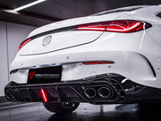 REAR DIFFUSER WITH LED LIGHTS for MERCEDES-BENZ CLE-CLASS C236 2023+ FORZA PERFORMANCE custom fit KT Design Style

Set includes:
Rear Diffuser
LED Lights

Material: Plastic

NOTE: Professional installation is required.