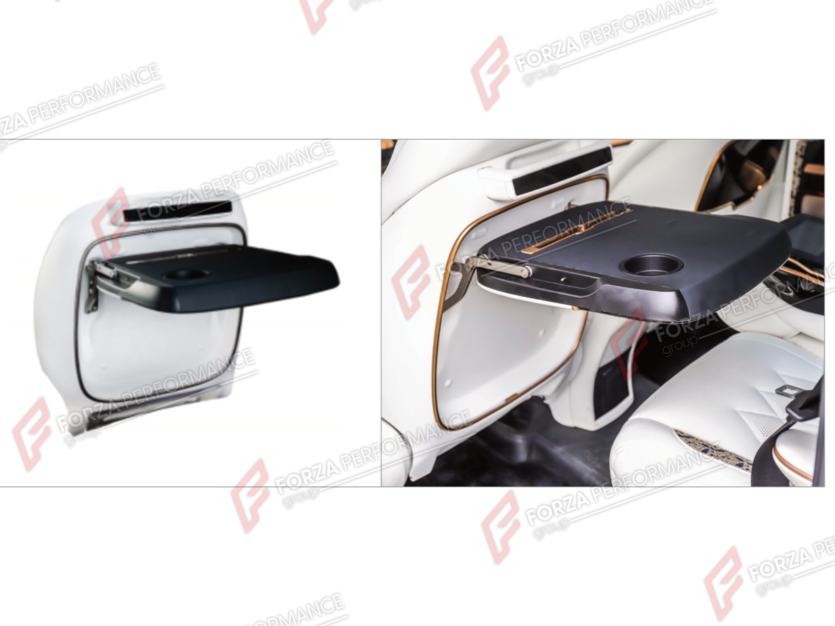 REAR SEATS FOLDING TABLE for MERCEDES-BENZ G-CLASS W464 G63 G350 G350D G400D G500 G550 2019 - 2024

Set includes:
Rear Seats Folding Table

Material: Plastic

NOTE: Professional installation is required.