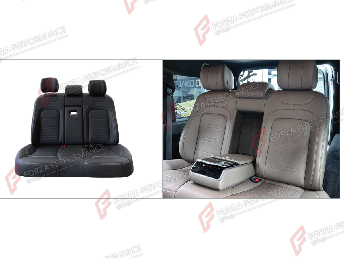 REAR SEATS for MERCEDES-BENZ G-CLASS W464 G63 G350 G350D G400D G500 G550 2019 - 2024

Set includes:
Rear Seats

Material: Plastic

NOTE: Professional installation is required.