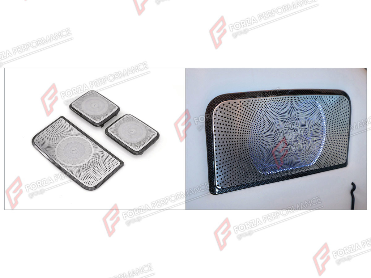 REAR SPEAKER COVERS for MERCEDES-BENZ G-CLASS W464 G63 G350 G350D G400D G500 G550 2019 - 2024

Set includes:
Rear Speaker Covers

Material: Plastic

NOTE: Professional installation is required.