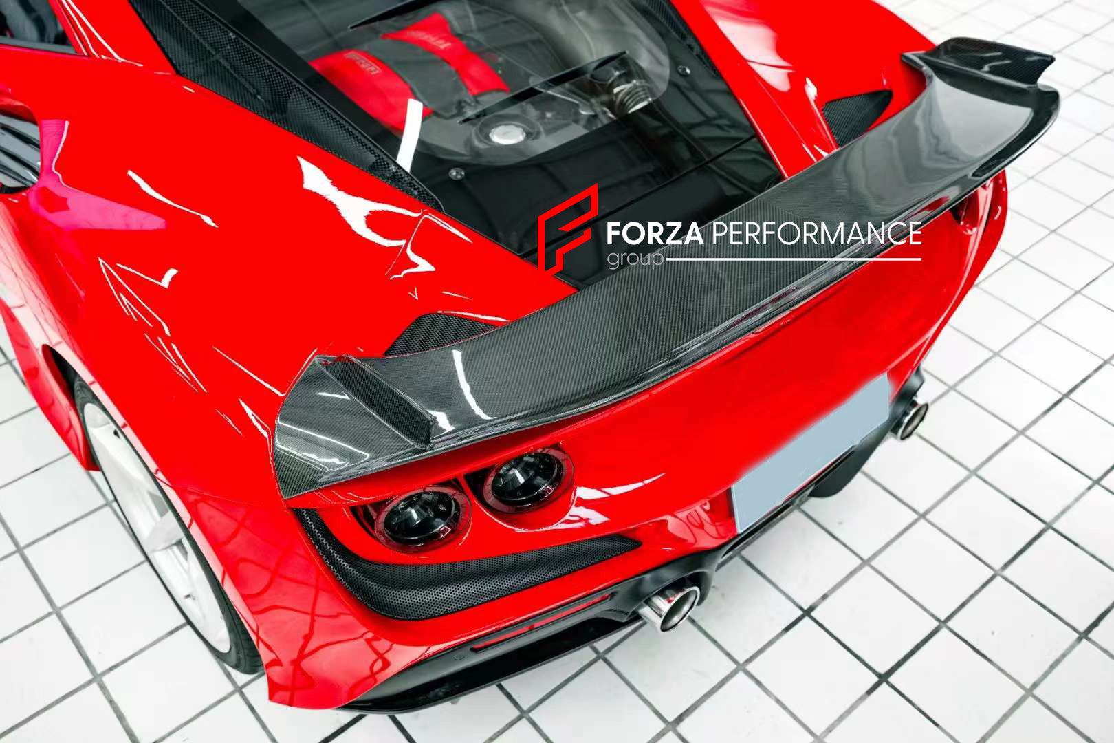 FORZA DRY CARBON REAR SPOILER FOR FERRARI F8 – Forza Performance Group