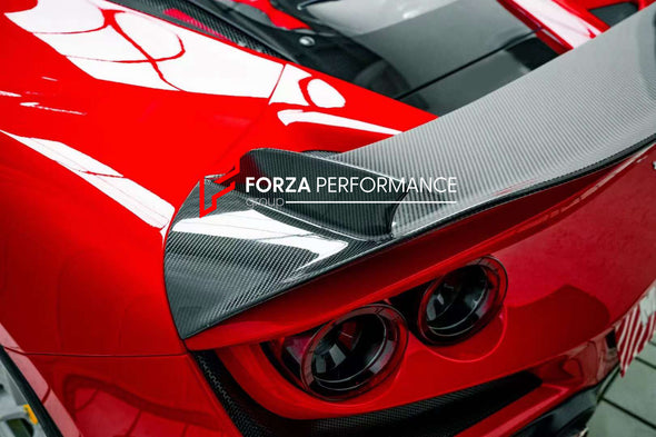 FORZA DRY CARBON REAR SPOILER FOR FERRARI F8