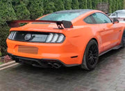 REAR SPOILER WING for FORD MUSTANG S550 2015 - 2022
Set includes:

Rear Spoiler Wing
Mounting Brackets and Hardware
Material: Plastic

NOTE: Professional installation is required.