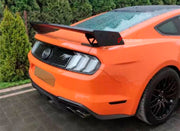REAR SPOILER WING for FORD MUSTANG S550 2015 - 2022
Set includes:

Rear Spoiler Wing
Mounting Brackets and Hardware
Material: Plastic

NOTE: Professional installation is required.