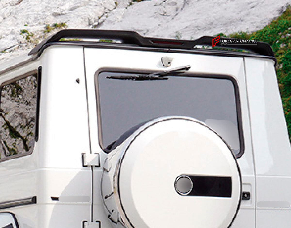 REAR SPOILER WING for MERCEDES-BENZ G-CLASS W463 G63 2008 - 2018 FORZA PERFORMANCE custom fit WD Style

Set includes:
Rear Spoiler Wing

Material: Plastic

NOTE: Professional installation is required.