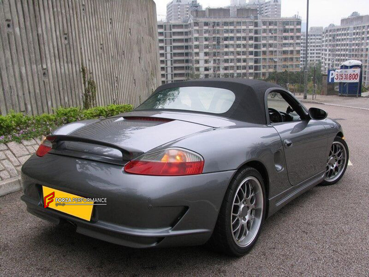Rear Spoiler Wing for Porsche Boxster 986
Set includes:

Rear Spoiler Wing
NOTE: Professional installation is required.
