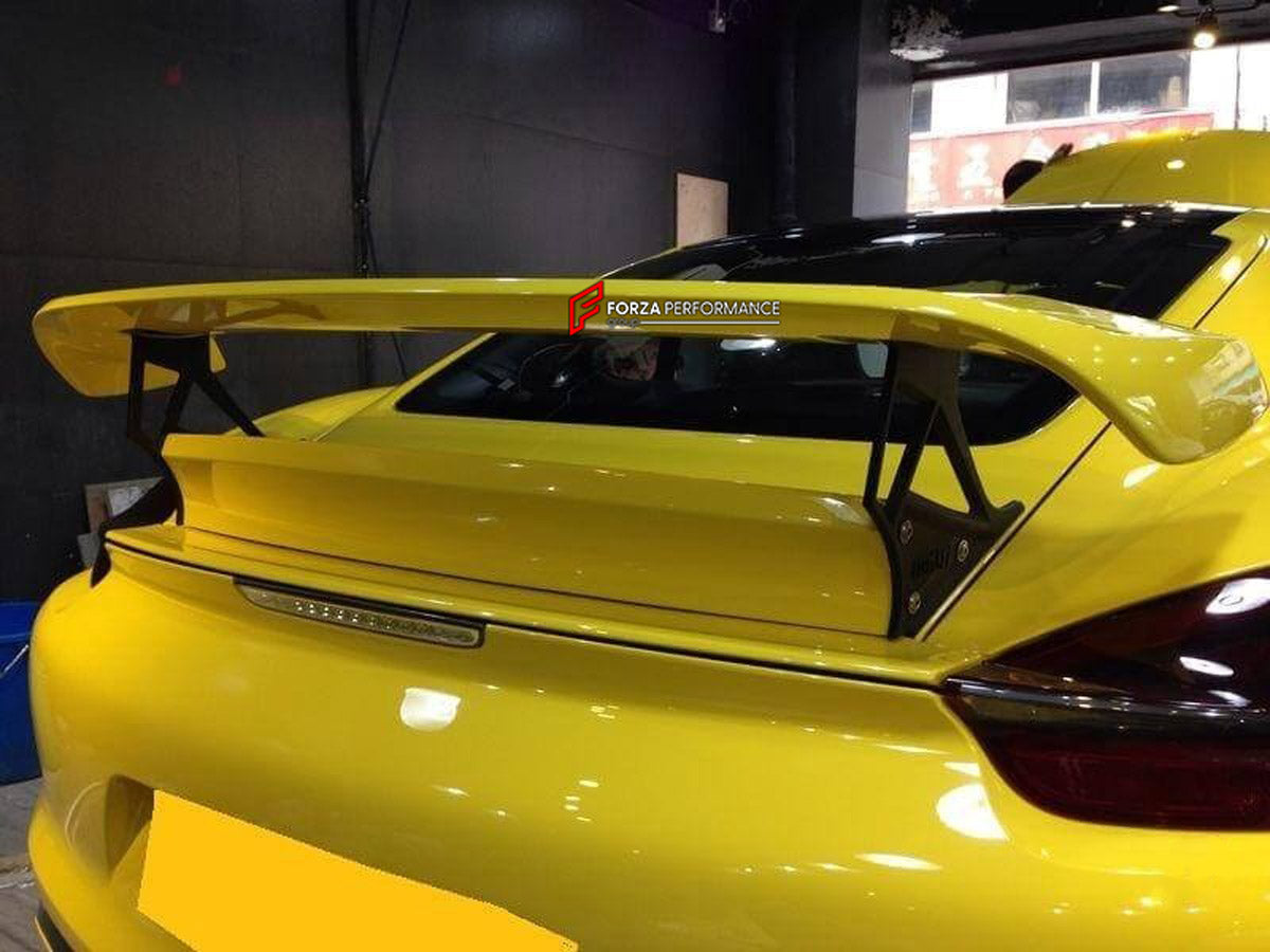 REAR SPOILER WING for Porsche Cayman 981 TAR003
Set includes:

Rear Spoiler Wing
NOTE: Professional installation is required.