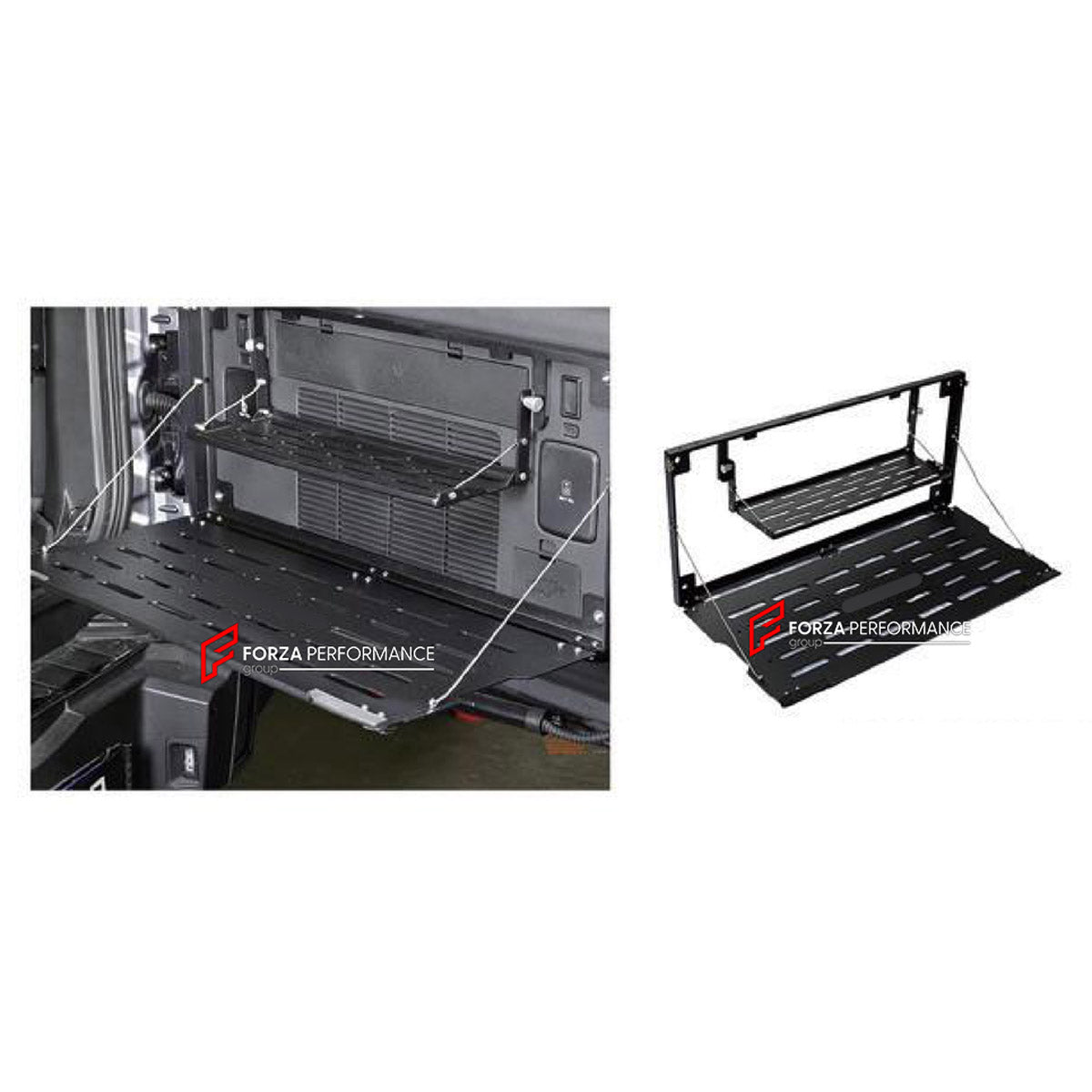TAILGATE FOLDING TABLE for Jetour T2 Traveller 2024+
Set includes:

Tailgate Folding Table
Material: Plastic

NOTE: Professional installation is required.