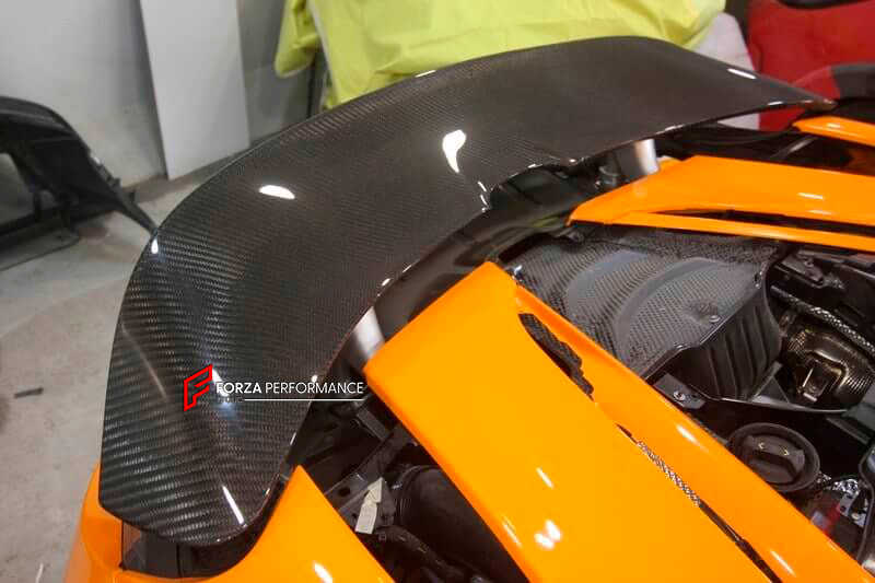 CARBON REAR WING SPOILER for MCLAREN 720S COUPE 2017 - 2023

Set includes:

Rear Wing Spoiler

Material: Carbon

Note: Professional installation is required