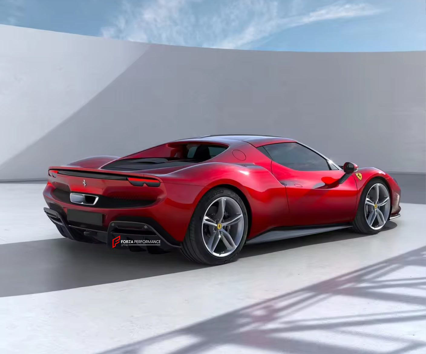 DRY CARBON REAR DIFFUSER for FERRARI 296 GTS GTB 2022+ | OEM STYLE ...