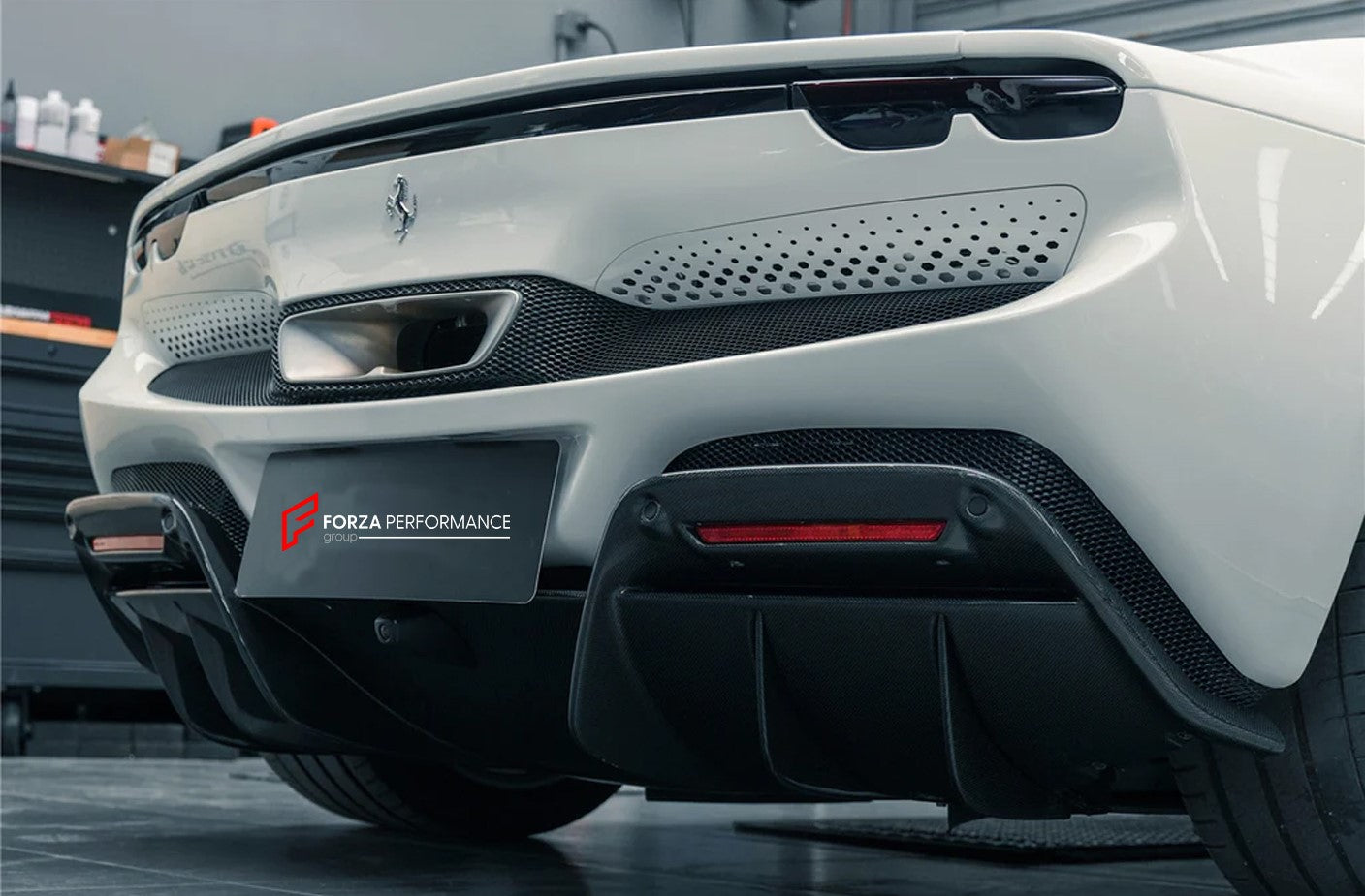 OEM style DRY CARBON Rear Diffuser for FERRARI 296 GTS GTB 2022 ...