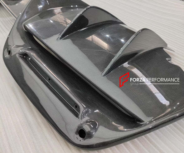 OEM style DRY CARBON Rear Diffuser for FERRARI 296 GTS GTB 2022+