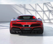 OEM style DRY CARBON Rear Diffuser for FERRARI 296 GTS GTB 2022+