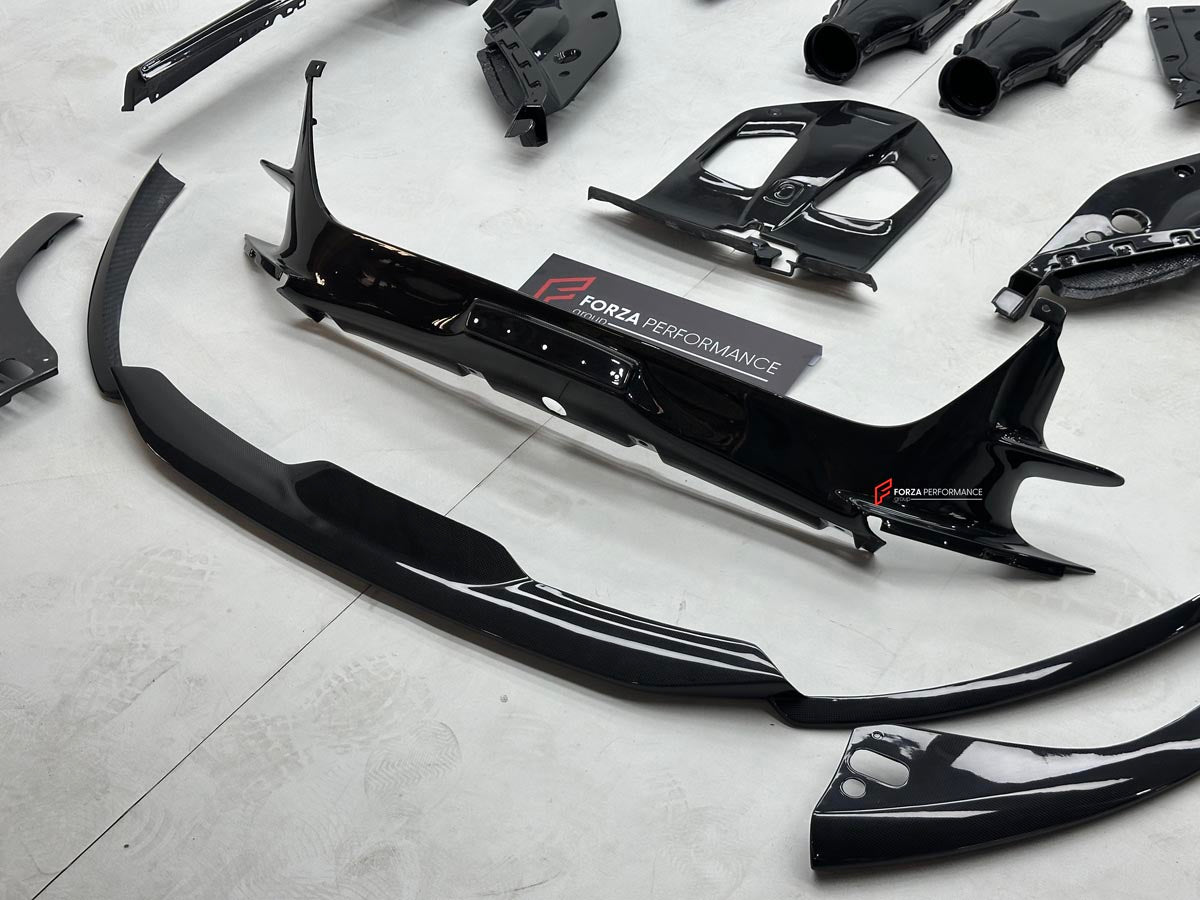 REPLACEMENT CARBON BODY KIT for FERRARI 812 SUPERFAST GTS 2017 - 2024 Forza Performance Custom Fit OEM NOVITEC
Set includes:

Front Bumper
Front Lip
Front Canards
Side Skirts
Air Intake Ducts
Rear Bumper
Rear Diffuser
Rear Spoiler
Material: Carbon

NOTE: Professional installation is required.
