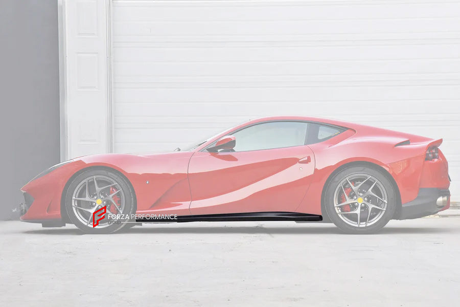 REPLACEMENT CARBON BODY KIT for FERRARI 812 SUPERFAST GTS 2017+

Set includes:

Front Splitter
Engine Bay Panels
Door Seals
Side Skirts
Rear Hood / Bonnet Lower Insert
Rear Lip
Rear Diffuser

Material: Dry Carbon

Note: Professional installation is required