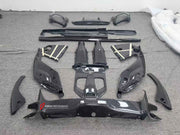 REPLACEMENT CARBON BODY KIT for FERRARI 812 SUPERFAST GTS 2017+

Set includes:

Front Splitter
Engine Bay Panels
Door Seals
Side Skirts
Rear Hood / Bonnet Lower Insert
Rear Lip
Rear Diffuser

Material: Dry Carbon

Note: Professional installation is required