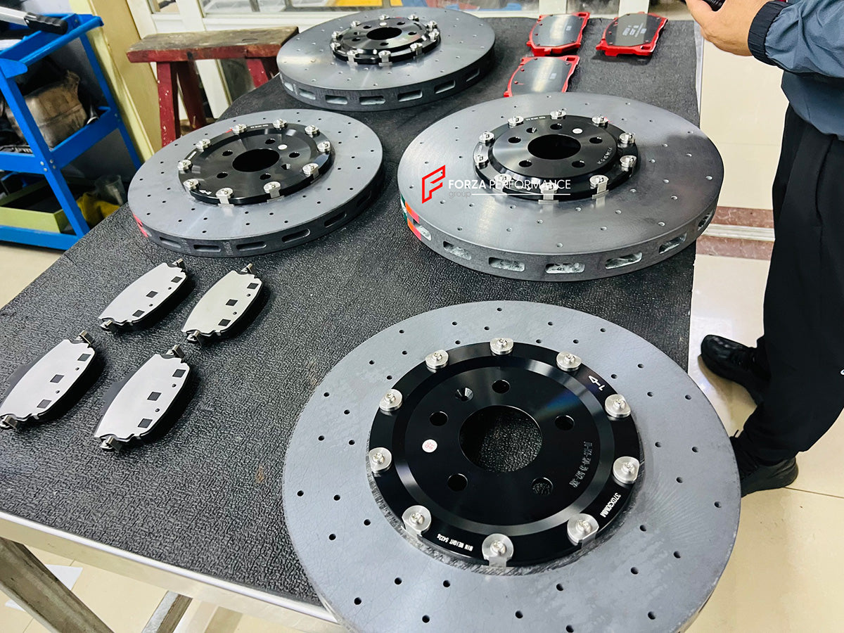 REPLACEMENT CARBON CERAMIC BRAKE DISK ROTORS for AUDI RS6 C8 2019 - 2023

Forza Performance Group offers various types of big brake kits, all types of aftermarket brake calipers, as well as genuine original brands of all types, such as AP Racing, Brembo, Akebono, AMG, M Performance, Audi, Porsche, Lamborghini, Toyota TRD, etc.

Material: Carbon Ceramic

Current set includes:

2x Front Brake discs 420 mm

2x Rear Brake discs 370 mm


PLEASE INCLUDE YOUR VIN, MODEL AND YEAR WHEN PURCHASING.