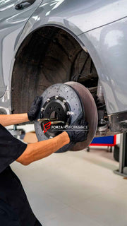 REPLACEMENT CARBON CERAMIC BRAKE DISK ROTORS for BMW M3 G80 LCI 2024+

Forza Performance Group offers various types of big brake kits, all types of aftermarket brake calipers, as well as genuine original brands of all types, such as AP Racing, Brembo, Akebono, AMG, M Performance, Audi, Porsche, Lamborghini, Toyota TRD, etc.

Material: Carbon Ceramic

Current set includes:

2x Front Brake Discs 380 mm
2x Rear Brake Discs 370 mm
4x Authentic Pagid Street+ Brake Pads

PLEASE INCLUDE YOUR VIN, MODEL AND YEAR WH