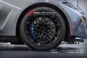 REPLACEMENT CARBON CERAMIC BRAKE DISK ROTORS for BMW M3 M4 G80 G82 2020+

Forza Performance Group offers various types of big brake kits, all types of aftermarket brake calipers, as well as genuine original brands of all types, such as AP Racing, Brembo, Akebono, AMG, M Performance, Audi, Porsche, Lamborghini, Toyota TRD, etc.

In the photos above you can see an installed Forza Performance Group set of carbon ceramic discs for the BMW M3 G80&nbsp;with 400mm/370mm brake rotors.

Material: Carbon Ceramic

Cur
