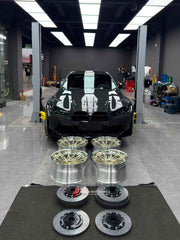 REPLACEMENT CARBON CERAMIC BRAKE DISK ROTORS for BMW M4 G82 2021 - 2024

Forza Performance Group offers various types of big brake kits, all types of aftermarket brake calipers, as well as genuine original brands of all types, such as AP Racing, Brembo, Akebono, AMG, M Performance, Audi, Porsche, Lamborghini, Toyota TRD, etc.

Material: Carbon Ceramic

Current set includes:

2x Front Brake Discs 380 mm
2x Rear Brake Discs 370 mm
4x Brake Pads

PLEASE INCLUDE YOUR VIN, MODEL AND YEAR WHEN PURCHASING.