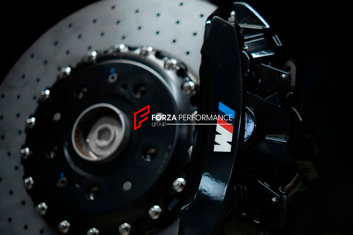 BMW carbon ceramic brake rotor and caliper system
