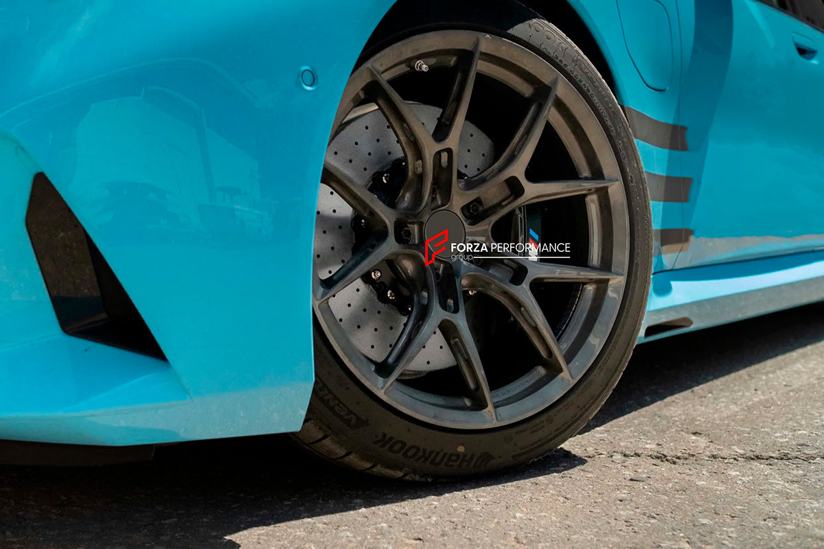 REPLACEMENT CARBON CERAMIC BRAKE DISK ROTORS for BMW M5 G90 G99 2024+

Forza Performance Group offers various types of big brake kits, all types of aftermarket brake calipers, as well as genuine original brands of all types, such as AP Racing, Brembo, Akebono, AMG, M Performance, Audi, Porsche, Lamborghini, Toyota TRD, etc.

Material: Carbon Ceramic

Current set includes:

2x 410-39mm Front Brake Discs

PLEASE INCLUDE YOUR VIN, MODEL AND YEAR WHEN PURCHASING.