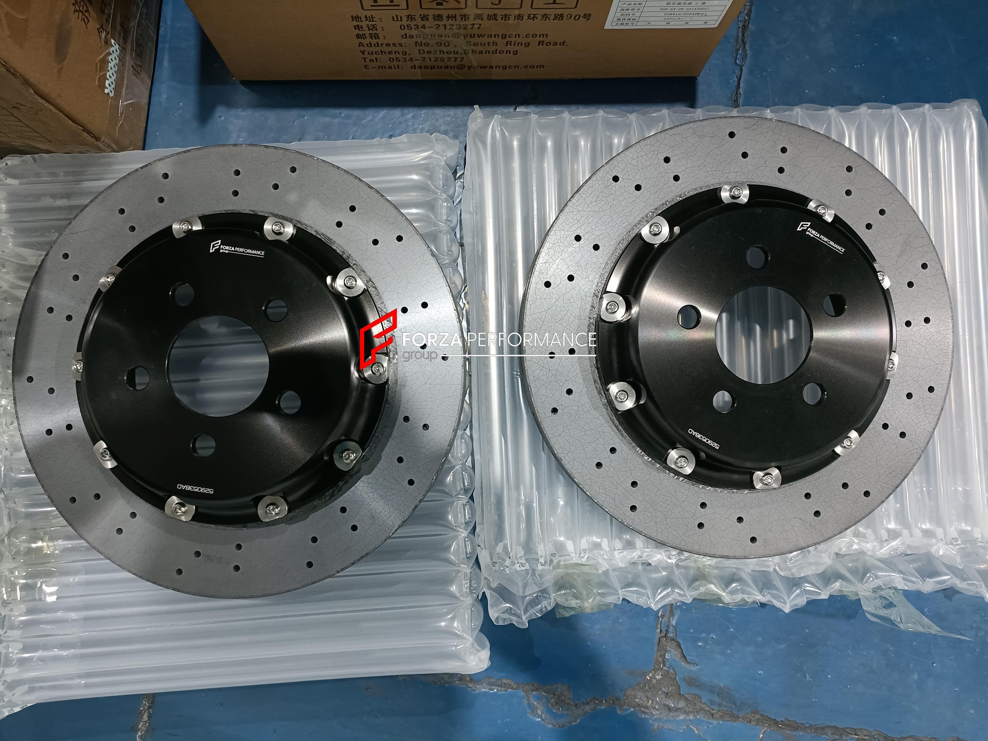 REPLACEMENT CARBON CERAMIC BRAKE DISK ROTORS for DODGE CHALLENGER SRT HELLCAT 2015 - 2023