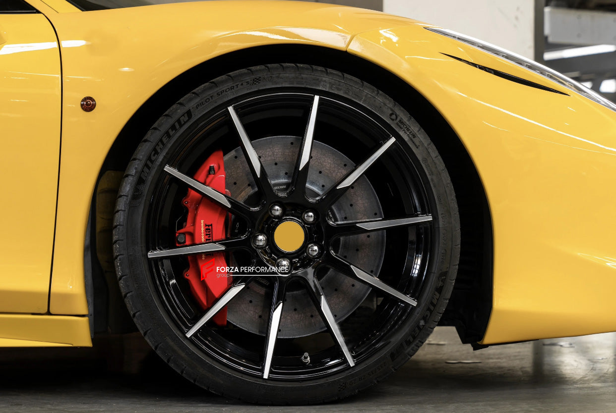 REPLACEMENT CARBON CERAMIC BRAKE DISK ROTORS for FERRARI 458 2009 - 2015

Forza Performance Group offers various types of big brake kits, all types of aftermarket brake calipers, as well as genuine original brands of all types, such as AP Racing, Brembo, Akebono, AMG, M Performance, Audi, Porsche, Lamborghini, Toyota TRD, etc.

Material: Carbon Ceramic

Current set includes:

2x Front Brake discs 400 mm


PLEASE INCLUDE YOUR VIN, MODEL AND YEAR WHEN PURCHASING.