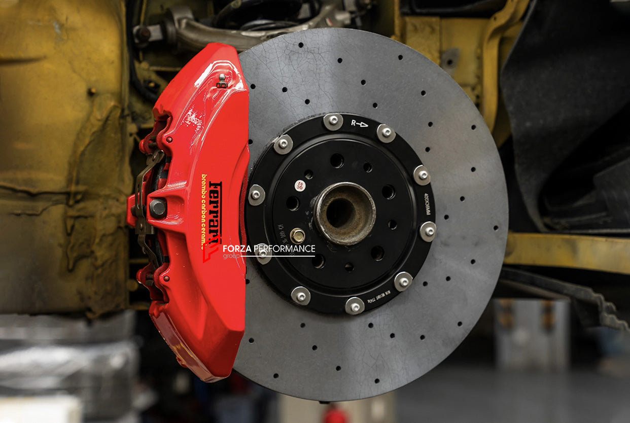 REPLACEMENT CARBON CERAMIC BRAKE DISK ROTORS for FERRARI 458 2009 - 2015

Forza Performance Group offers various types of big brake kits, all types of aftermarket brake calipers, as well as genuine original brands of all types, such as AP Racing, Brembo, Akebono, AMG, M Performance, Audi, Porsche, Lamborghini, Toyota TRD, etc.

Material: Carbon Ceramic

Current set includes:

2x Front Brake discs 400 mm


PLEASE INCLUDE YOUR VIN, MODEL AND YEAR WHEN PURCHASING.