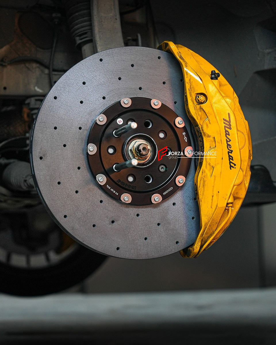 REPLACEMENT CARBON CERAMIC BRAKE DISK ROTORS for MASERATI LEVANTE M161 FACELIFT 2021 - 2024

Forza Performance Group offers various types of big brake kits, all types of aftermarket brake calipers, as well as genuine original brands of all types, such as AP Racing, Brembo, Akebono, AMG, M Performance, Audi, Porsche, Lamborghini, Toyota TRD, etc.

Material: Carbon Ceramic

Current set includes:

2x Front Brake discs 420 mm


PLEASE INCLUDE YOUR VIN, MODEL AND YEAR WHEN PURCHASING.