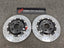 REPLACEMENT CARBON CERAMIC BRAKE DISK ROTORS KIT for MERCEDES BENZ AMG GT63 S X290 4-DOOR 2018+ Forza Performance Custom Fit CCB Carbon Ceramic Brake Discs 390x36 360x36 Cross Drilled for Stock Steel Calipers
Set includes:

Front Carbon Ceramic Brake Disc Rotors 390 x 36 mm (fit stock steel calipers)
Front Brake Pads
Hub Centric Rings
Rear Carbon Ceramic Brake Disc Rotors 360 x 36 mm (fit stock steel calipers)
Rear Brake Pads
Material: Carbon Ceramic

NOTE: Professional installation is required.