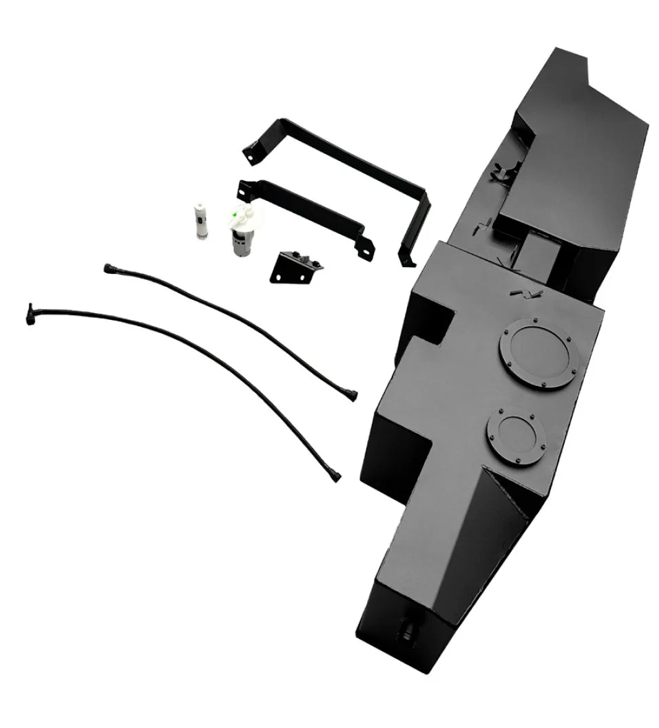 REPLACEMENT FUEL GAS TANK for FORD RANGER P703 2022+

Set includes:

Gas Fuel Tank
Fuel Pump
Installation Manual

Material: Steel

Tank Capacity: 135 litre (35.6 Gallon)

Note: Professional installation is required.